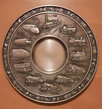 Zinnteller DB Triebfahrzeuge Adler bis ICE Zinn-Becker, bitte Beschreibung lesen