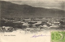 PC HAITI CARIBBEAN PORT-au-PRINCE GENERAL VIEW Vintage Postcard (b52109)