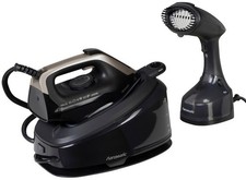 HANSEATIC Dampfbügelstation und Dampfbürste, Dampfbügelstation 8 bar