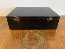 antiker Holz Tresor Holzkasten