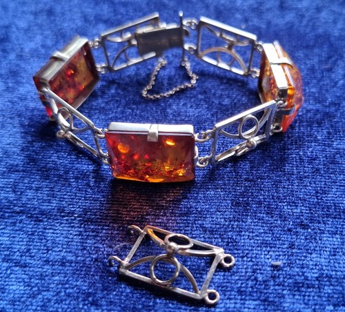 Bernstein armband gold 333 - armband,