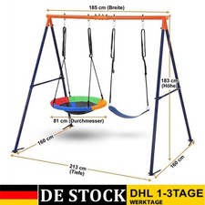 Doppelschaukel mit Gestell