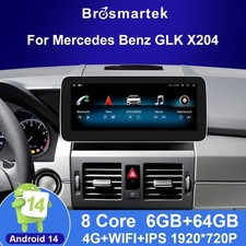 10.25" Android 14 Autoradio CarPlay 6+64GB Für Mercedes GLK-Klasse X204 NTG 4.0 