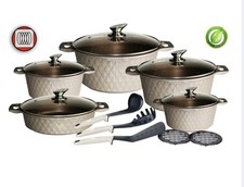 DMS TSD5015 Topfset /Champagner 15-teilig Topfset mit Deckel
