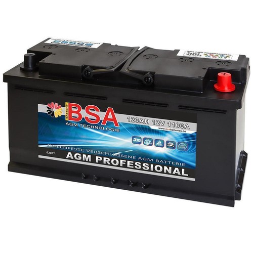 Bsa agm autobatterie - bsa, 120ah