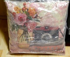 Kissen mit Zirben Füllung 43x43cm Fotoapparat, Dekokissen, Gesundheitskissen