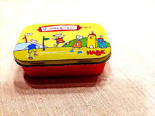Blechdose rechteckig HABA Gummitwist Scharnier 10 x 6 x 3 cm Kinder Dose