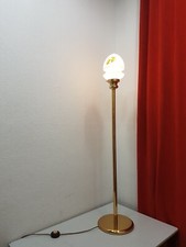 Stehlampe Glas Messing 60er