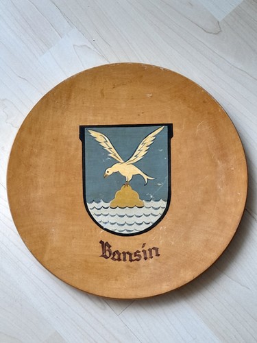 Ddr wandteller holz seebad - ddr,