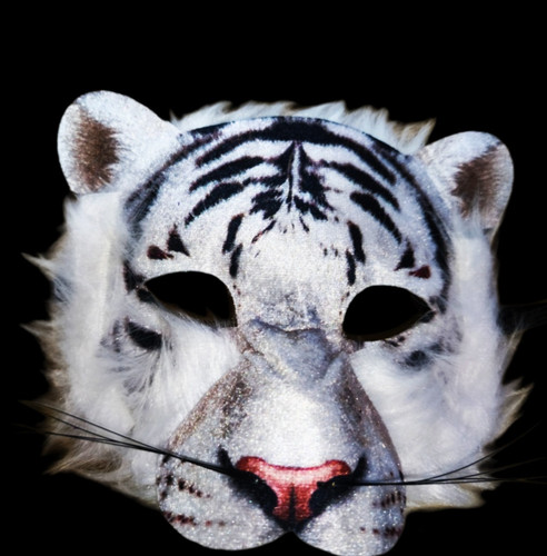 Tier maske weißer - 3d, tiger