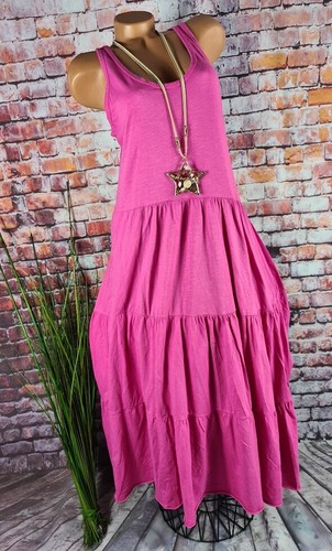 Maxi stufen kleid langes - stufen,