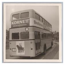 Doppeldeckerbus Omnibus Berlin - Werbung Kornett Kornbrand Strothmann - Foto