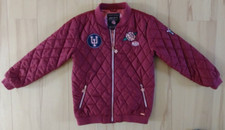 Leichte Mädchen STEPP JACKE von ZEBRALINO, Größe 128, Farbe BORDEAUX, 100% PL