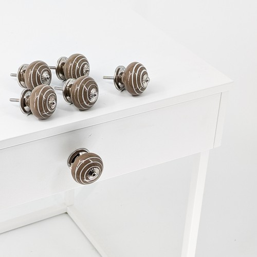 Handbemalte keramikknäufe 6er - handbemalte,