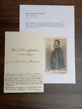 Autogramm des Hamburger Dirigent und Pianist Julius Spengel von 1922