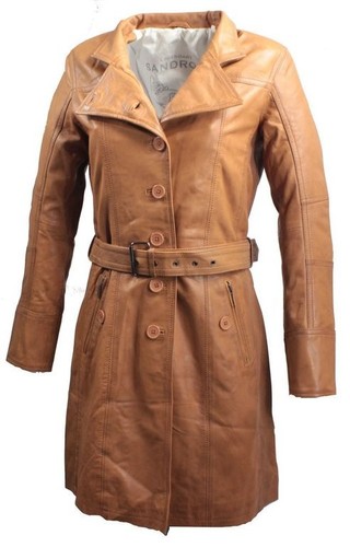 Damen ledermantel lena - damen,