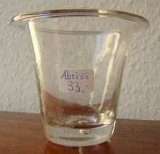 149❚ antikes Glas (mundgeblasen) mit Abriss von ca. 1800-1850