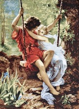 Gobelin Tapestry Wandteppich Wandbehang Teppich 98x70cm Barock