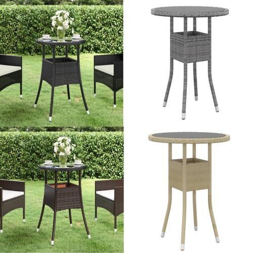 Gartentisch ø60x75cm hartglas - gartentisch,