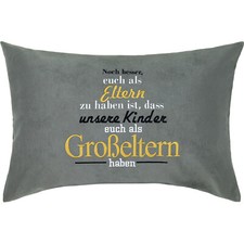Beste Großeltern Kissen mit Spruch 40x60cm Geschenk Opa Oma Eltern Weihnachten
