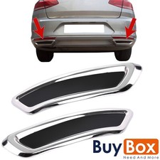 2 Stück Edelstahl Auspuff Atrappen Blende für Volkswagen Passat B8 2014-2019