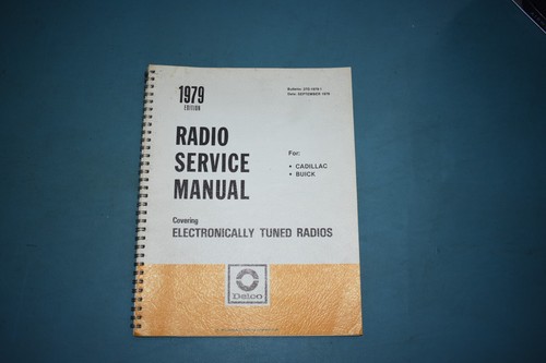 1979 delco radio service - radio,