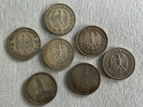 Silber münzen stück rm - stück,