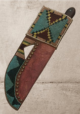 Native Beaded Messerhülle