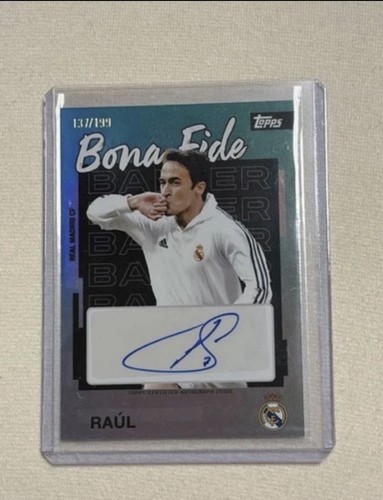 Raul and isco autographs topps - isco,