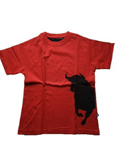T-Shirt ~ Spanien ~ Osborne Stier ~ leuchtend Rot ~ Größe 9/11 oder 36