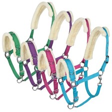 AKTION Kappzaum mit Kunstfell für Bodenarbeit Farbauswahl Größe Pony, Full