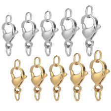 9MM - 15MM EDELSTAHL ERSATZVERSCHLUSS KETTEN VERSCHLUSS LOBSTER SILBER GOLD