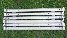 6 Metall Eisen Stahlprofile lackiert 68,5cm lang mit Bohrungen zum Bauen Basteln