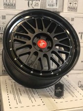 1 - 3 x 8,5x 19 Zoll 5x100 ET30 57,1 Keskin KT22 black painted Tiefbett VW Audi