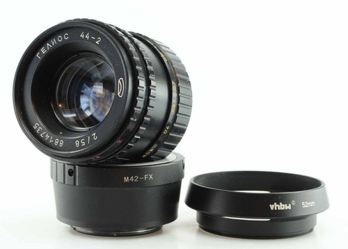 Helios 58mm objektiv lens - 44,