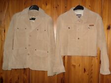 2 Lederjacken Echtleder Wildleder hellbraun ? Uncle Sam & Odeon Größe M / 38