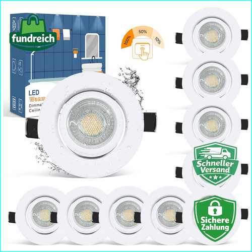 Led spots 10er - set, 230v