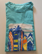 T-Shirt Schlafshirt für Jungs Teens Herren türkis Surfboards FIT-Z Gr. 176 / 182