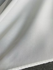 Gardine zarter Stoff Vorhang Fenster fein meterweise weiß Höhe 2,90m transparent