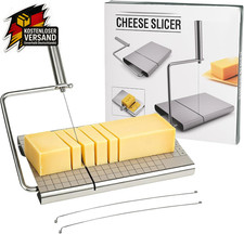 Edelstahl Käsehobel Schneidebrett Butterschneider Käseblock Cutter Spülmaschinen