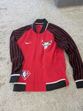 NBA Chicago Bulls Jacke Warm Up Nike Jordan Basketball Jersey