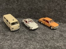 3 Schuco Im Maßstab 1:66 VW Bus (DRK Wetzlar), Porsche 911 (Polizei), BMW 1600