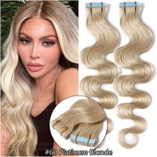 Invisible Tape Extensions 100% Remy Echthaar Tape In Remi Haarverlangerung Skin