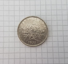 Französische 5 Francs 1971 Säerin/ France