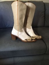 Damen Stiefel, 39.5, Echtleder made in Itali, Country Stil, 1 x getr. (KP 410 €)