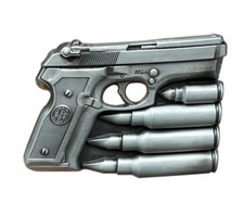 Gürtelschnalle Buckle Waffe