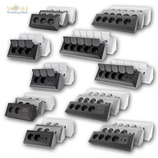 Steckdosenblock Aufbau Montage Steckdose 45°angewinkelt Verteilerdose Küche Büro