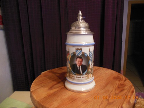Bierkrug mit zinndeckel franz - mit,