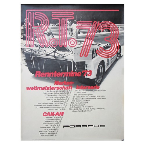 Vintage rennplakat porsche - vintage,