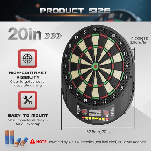 Elektronische dartscheibe - elektronische,